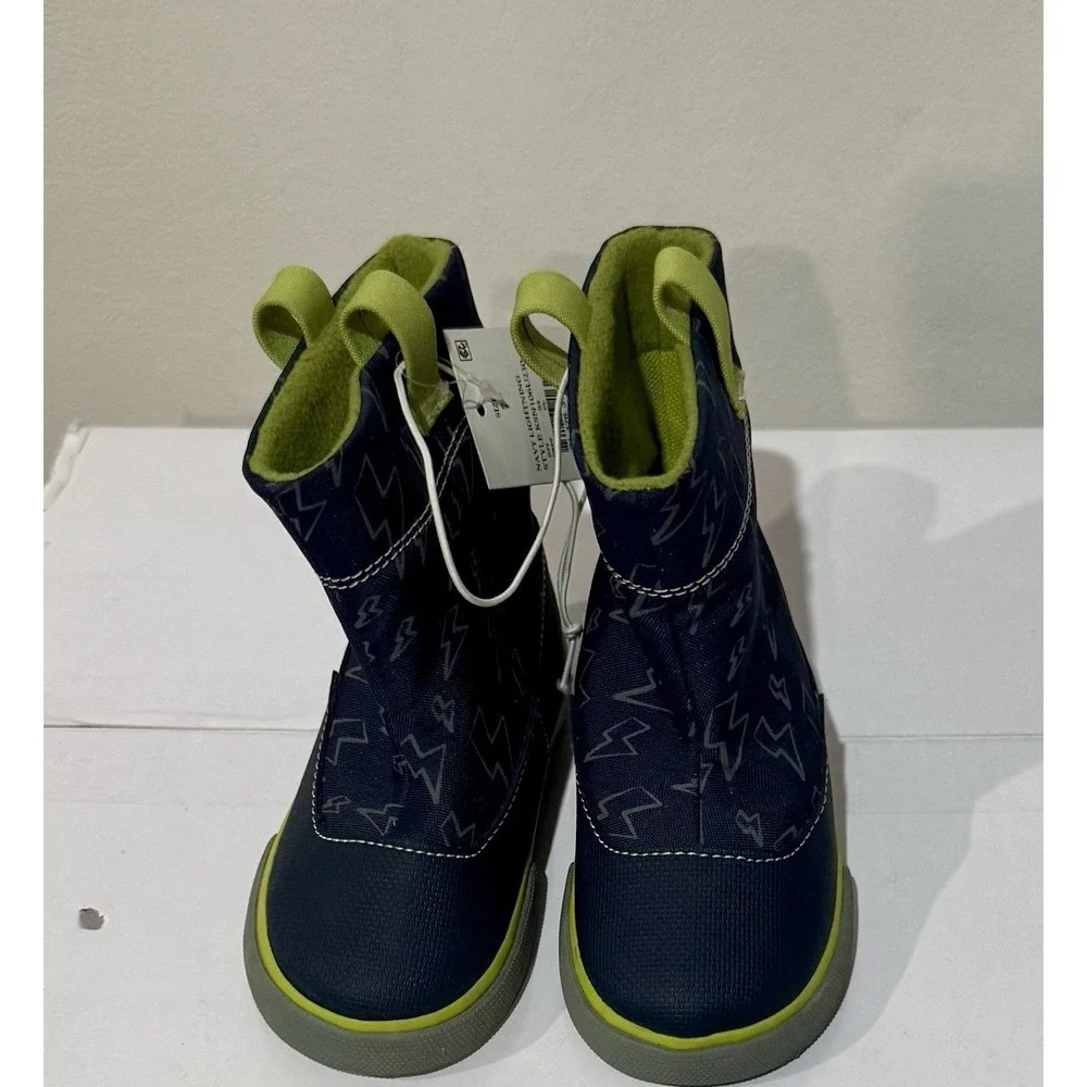 See Kai Run Basics Ripley Boots Toddler Size 7 US/UK 6/EU 23 Navy Lightning NWT